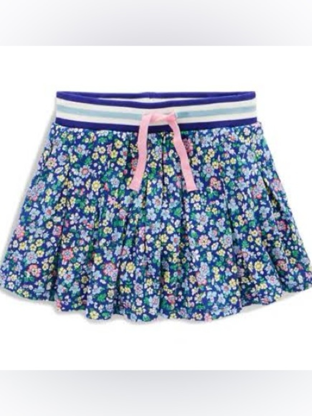 Mini Boden Floral Pull-On Skirt | Size 5–6Y | Blue Liberty-Style Print